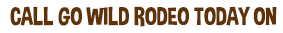 Call go wild rodeo today on